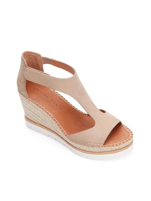 

Женские бежевые туфли на танкетке Elyssa GENTLE SOULS KENNETH COLE 1-1/2 дюйма на платформе, Бежевый, GSS0077NU