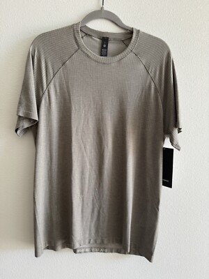 Lululemon Metal Vent Tech Performance T-Shirt Men's Large Beige NWT