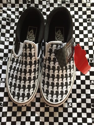 NEW Box VANS KARL LAGERFELD CLASSIC SLIP ON SHOES US Youth 4 WOMENS 5.5 CHECKER