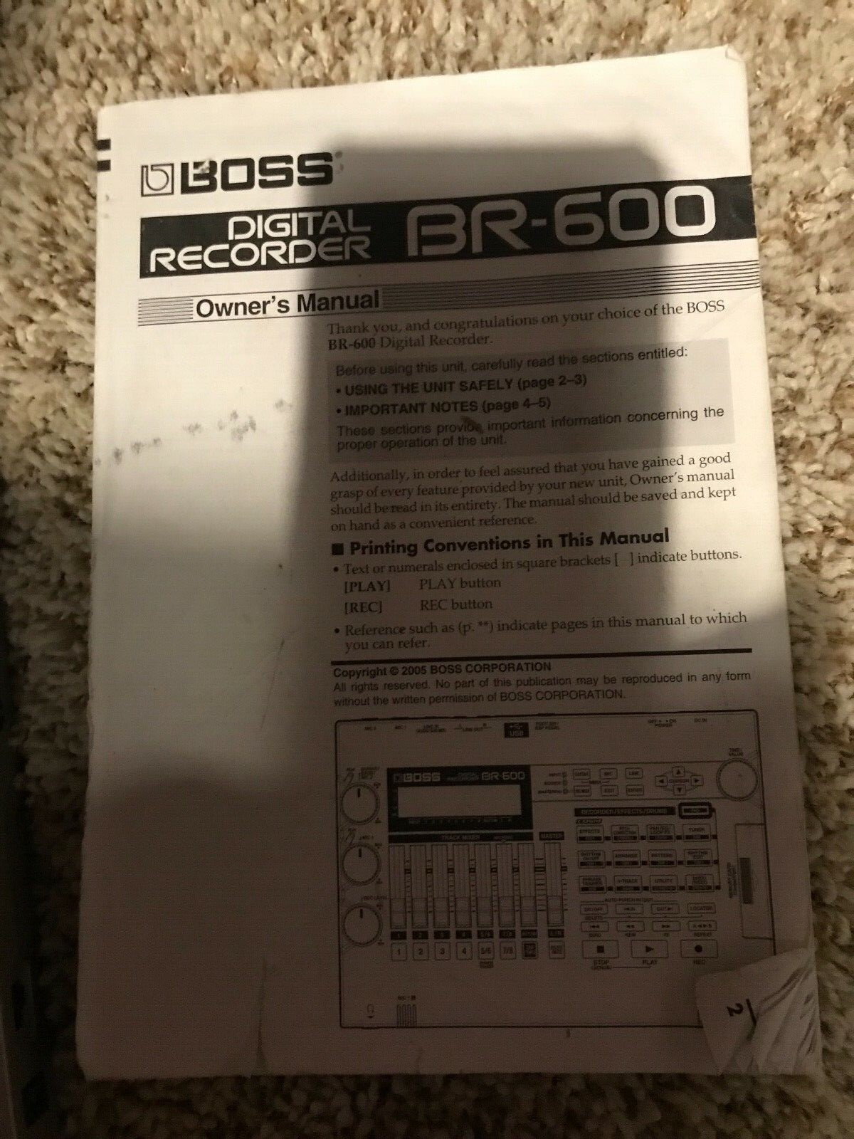 BOSS BR-600 Analog Multi Track Recorder