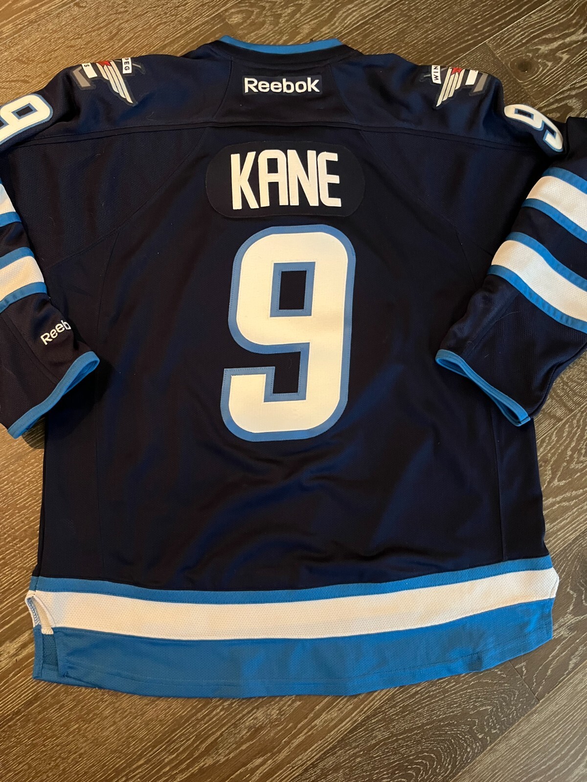 Vintage Reebok Winnipeg Jets Evander Kane #9 Men's Premier