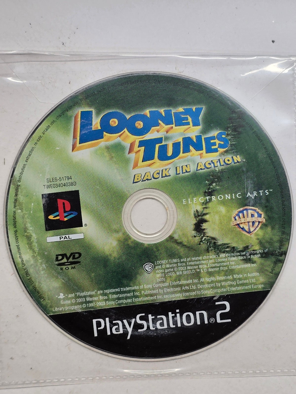 Looney Tunes Back in Action - Sony Playstation 2 , Ps2 , Disc Only