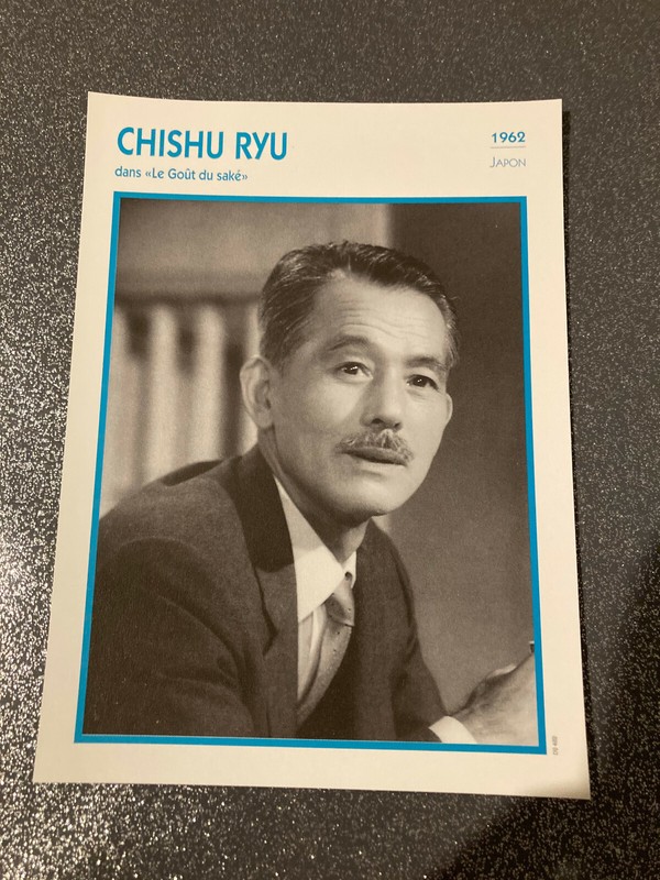 Carte Fiche Atlas Acteur : Chishu Ryu Dans Le Gout Du SakÃ©