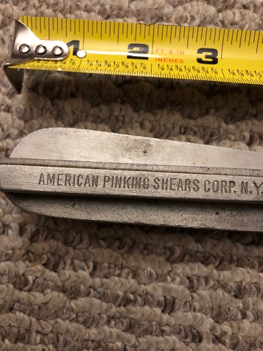 Early Model Vintage American Pinking Shears Corp N.Y.C. 10-3/4
