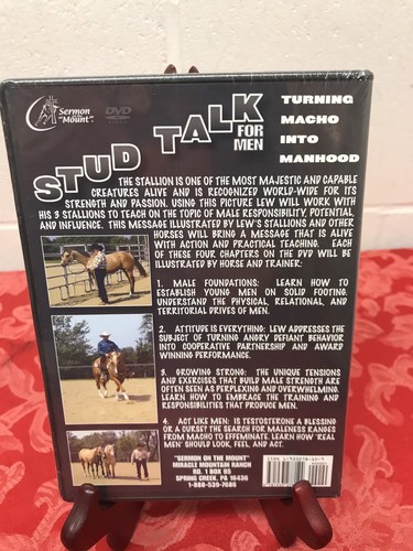 STUD Talk For Men: Turning Macho into Manhood Dr Lew Sterrett DVD NEW