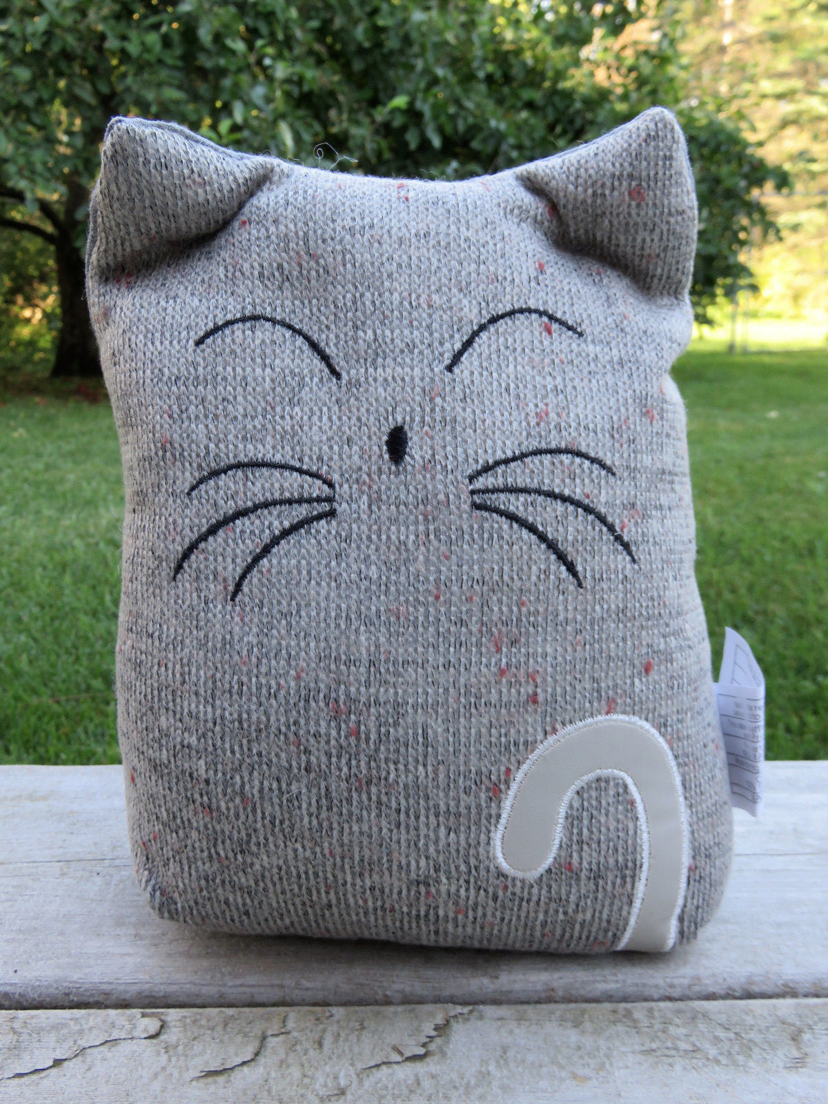 Cat Doorstop Fabric Home Accent Decor Novelty New 10 x 7 in. door stop