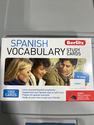 Study Cards Spanish Berlitz Vocabulary  (Berlitz Study Cards) by Berlitz Cards