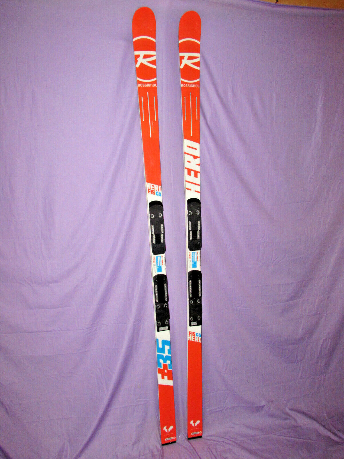ロシニョール HERO FIS GS 195 R35 Rossignol HERO F-35 GS FIS race racing skis 195cm R 35m w