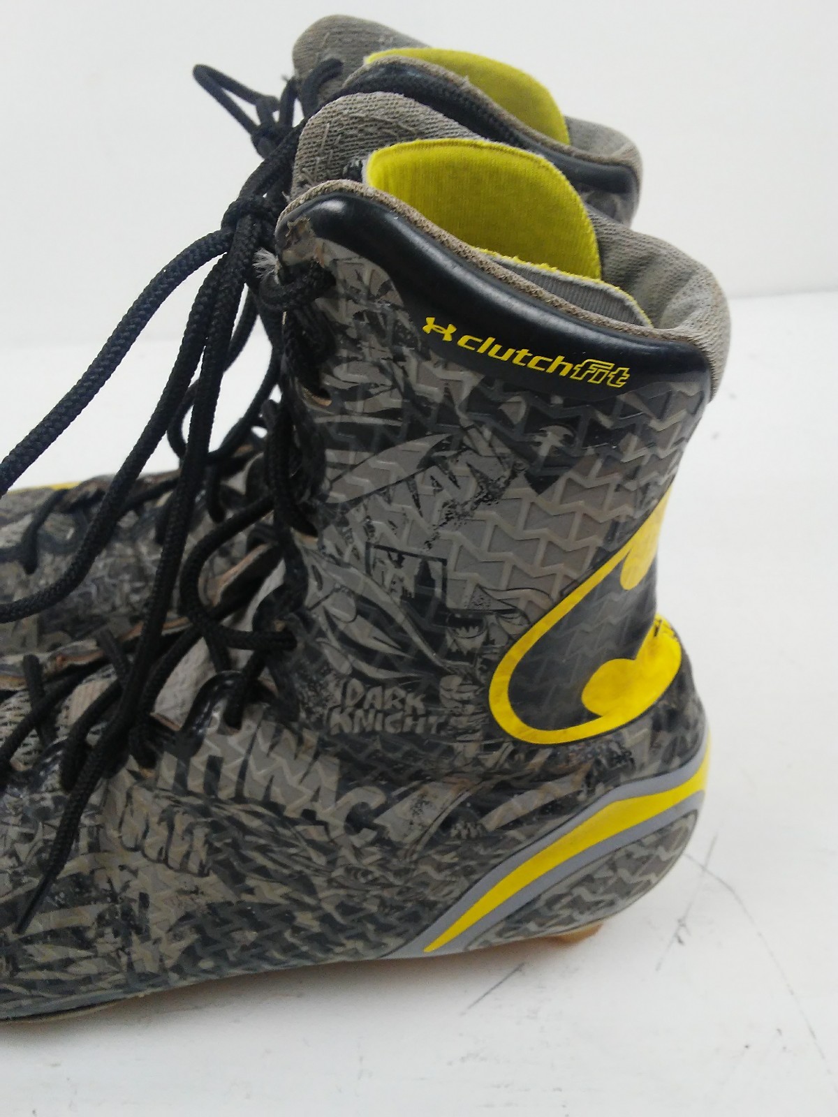 Under Armour Alter Ego Football Cleats size 10.5 BATMAN Clutchfit Highlight