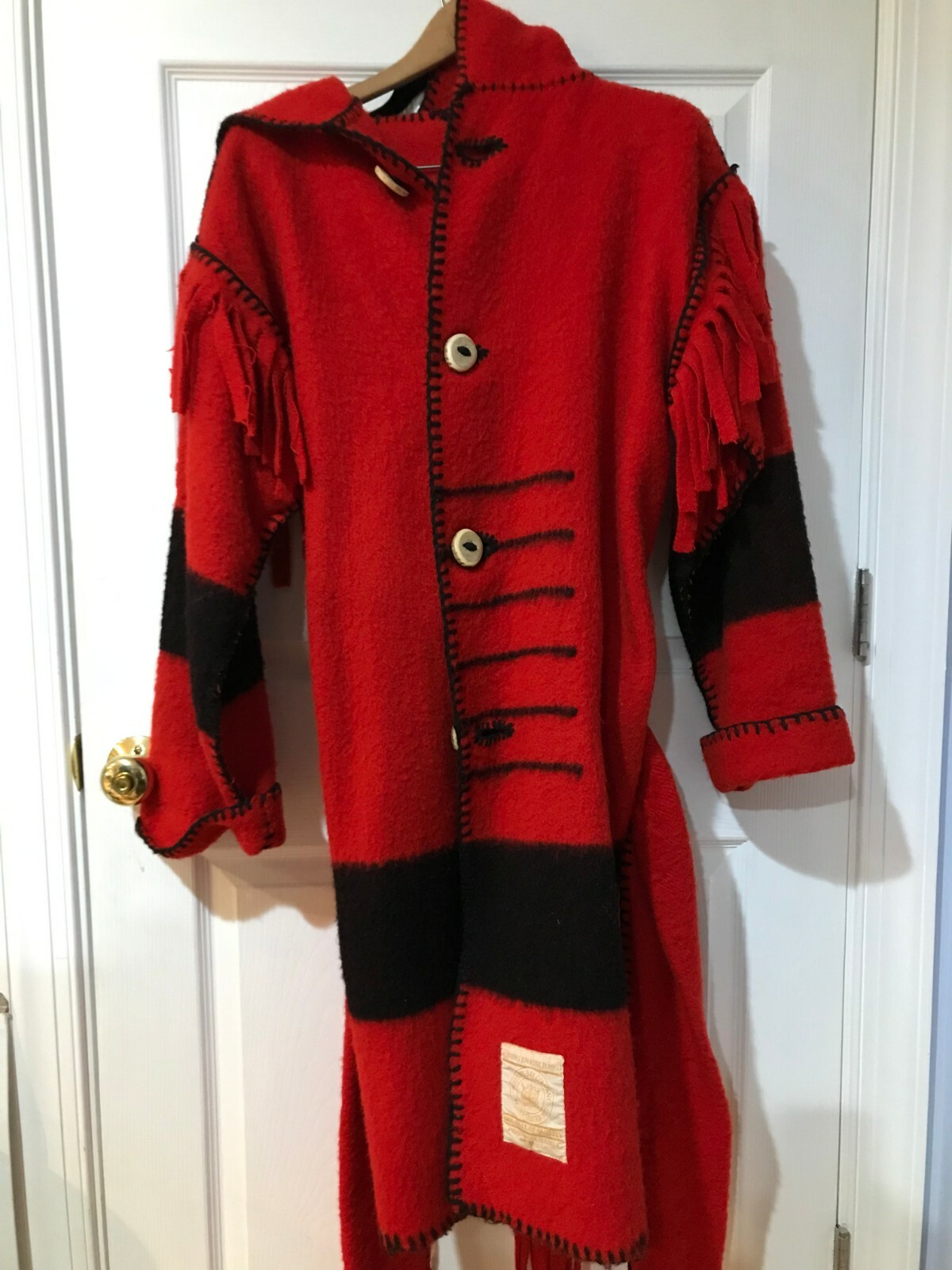 Wool Blanket Capote - Custom Hand Made Six Point Hudson Bay