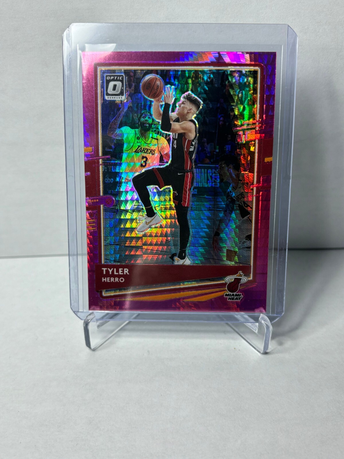 その他 Tyler Herro PINK Fluorescent RC /10 PSA9 2020-21 Panini Donruss Optic TYLER HERRO Pink Hyper #61 Heat
