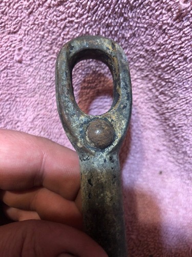 SMALL VINTAGE SHIPS  BOAT ANCHOR NAUTICAL US NAVY TOP COMPANY #9 Cast Iron