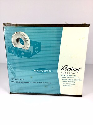 Sawyer's 100 Rotary Projector 2x2 Slide Tray  NEW FACTORY SEALED ~SHIPS~FREE~