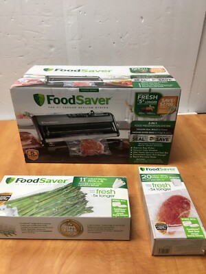 Food Saver FM5200 2-in-1 Automatic Vacuum Sealer Machine - Silver/Black w/Bags