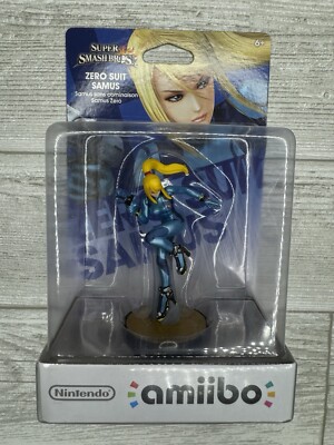 Nintendo Amiibo Zero Suit Samus Super Smash Brothers Metroid NIB Sealed