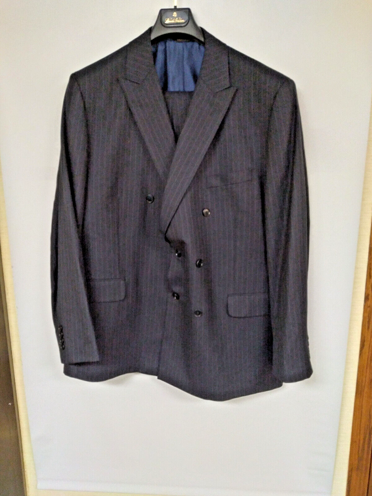 Brooks Brothers Madison 46L Double Breasted Men's Suit