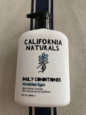 CALIFORNIA NATURALS DAILY CONDITIONER For All Hair Types 12 FL. OZ. Agave Nectar