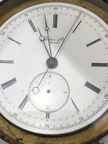 Poitevin & Co Jump Quarter Second Pocket Watch Movement RARE