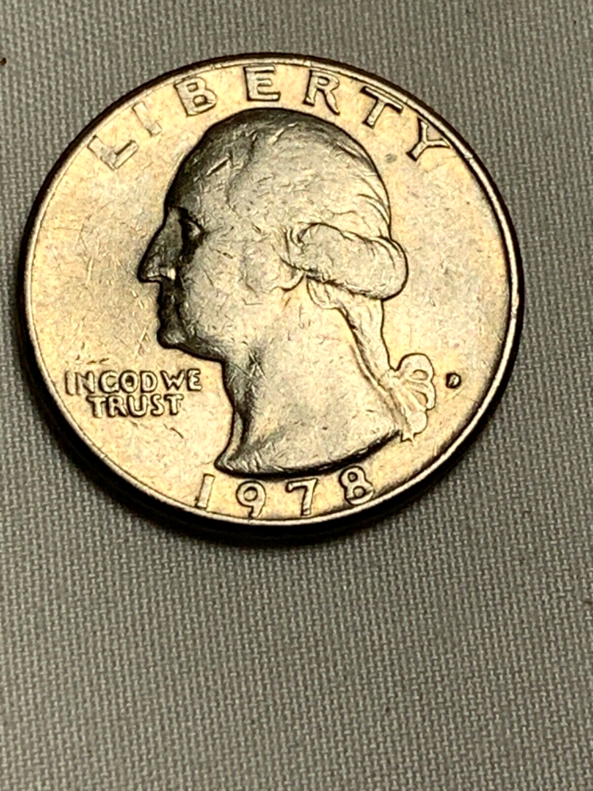 【サイン入り】Vincent Delbrouck 1978 D Washington Quarter ERROR Coin! FILLED in 