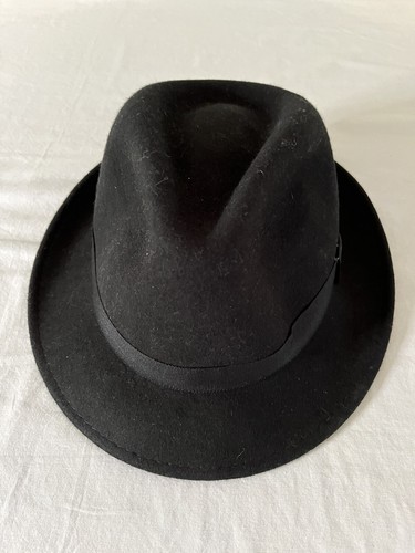 DORFMAN PACIFIC CO DPC CLASSIC WOOL BLEND FEDORA JAZZ DRESS CLASSY BLACK Hat