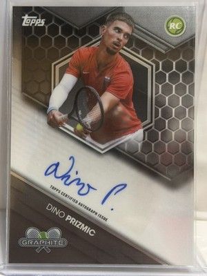 2026 Tennis Topps Dino Prizmic Rookie Card Auto Graphite Signatures GRS-DPC