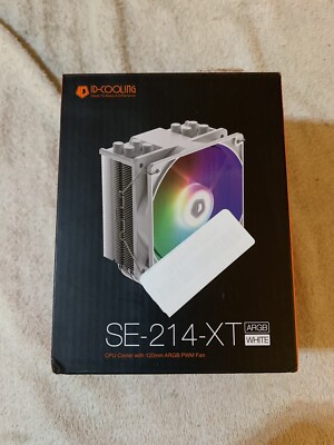 ID-COOLING SE-214-XT ARGB CPU Cooler 4 Heatpipes CPU Air Cooler Addressable R...