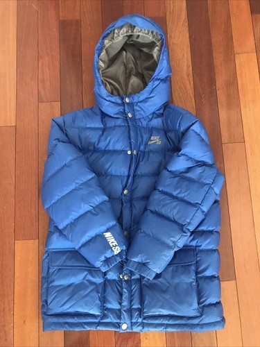 NIKE SB SkateBoarding Boys Youth Blue Large Jacket Coat