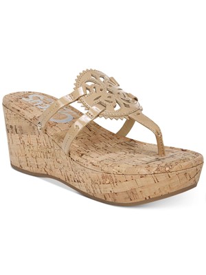 

CIRCUS BY SAM EDELMAN Женские бежевые 1-дюймовые босоножки Rocky на танкетке с ремешками на платформе 8,5 м, Бежевый, H0178S4