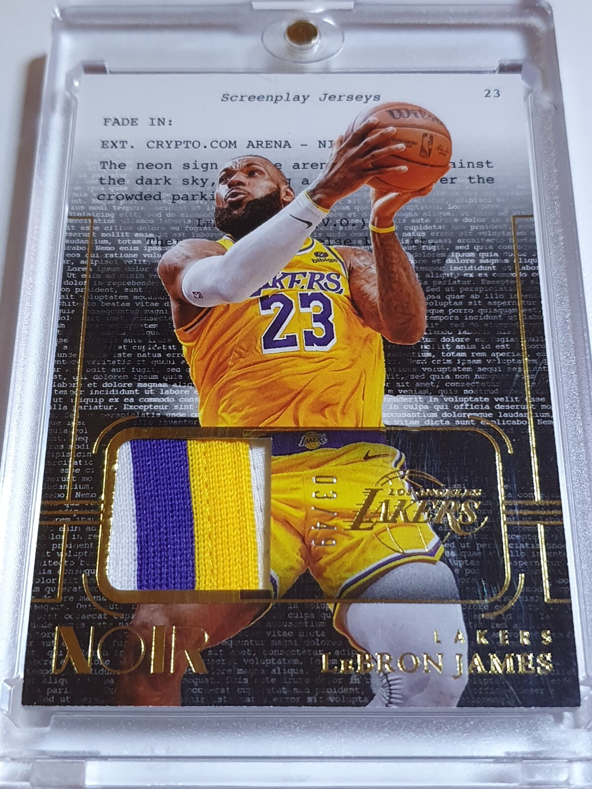 Lebron Jamesゲームジャージ(2023白)M LeBron James '20th Anniversary Game' Los Angeles Lakers 2023