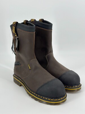 Dr. Martens Boots Mens 13 M Industrial Steel Toe Doc Work Brown ASTM F2413-11