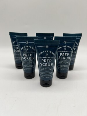 Lot of 6 Dr Carver's Mandatory Prep Scrub 1 oz Travel Size Formula 43PS1-DSC