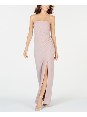 

ADRIANNA PAPELL Женское серебристое вечернее облегающее платье без рукавов в полный рост, Серебряный