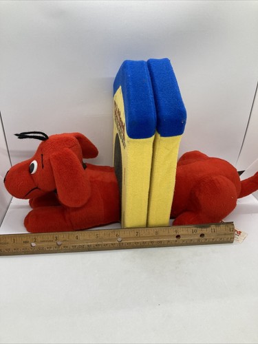 Clifford The Big Red Dog Plush Talking Bookends Set 2003 Scholastic Works