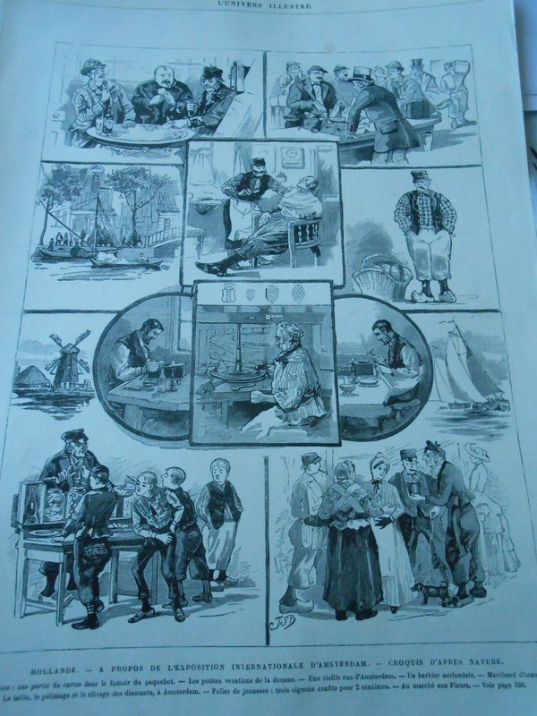 Gravure 1883 - Hollande Ã  Propos De L'Xpo Internationale D'Amsterdam