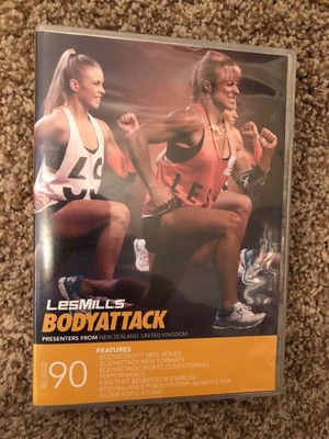 Les Mills BODYATTACK 90 DVD, CD, Notes body attack