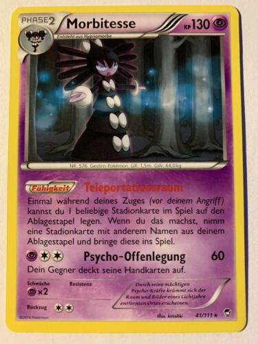 Pokemon Morbitesse 41111 Fliegende Fäuste Rare DE NM-Mint