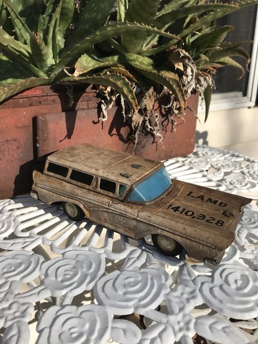 1950's Ambulance Station Wagon Tin Litho car Japan