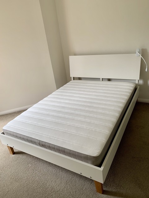 Malm Bed Frame High Black Brown Luroy Ikea Canada Ikea