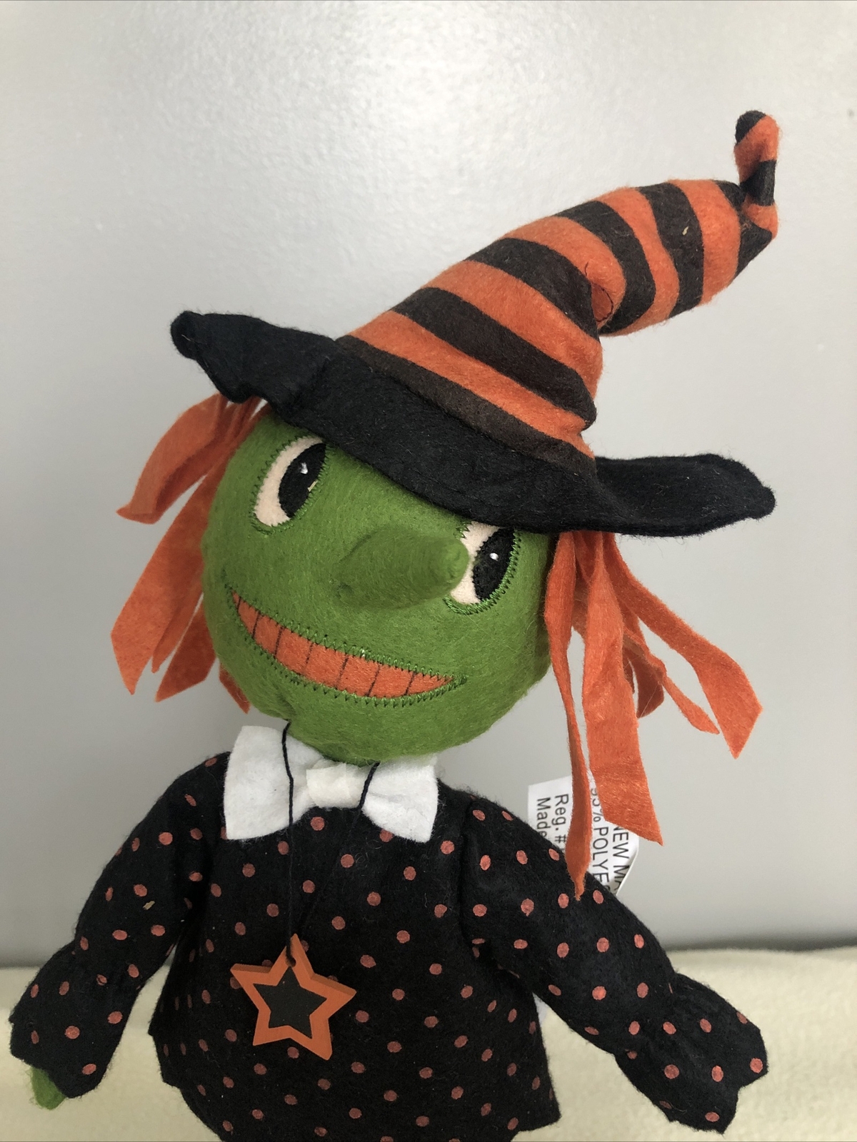 Spooky Village Fabric Ghost Witch 