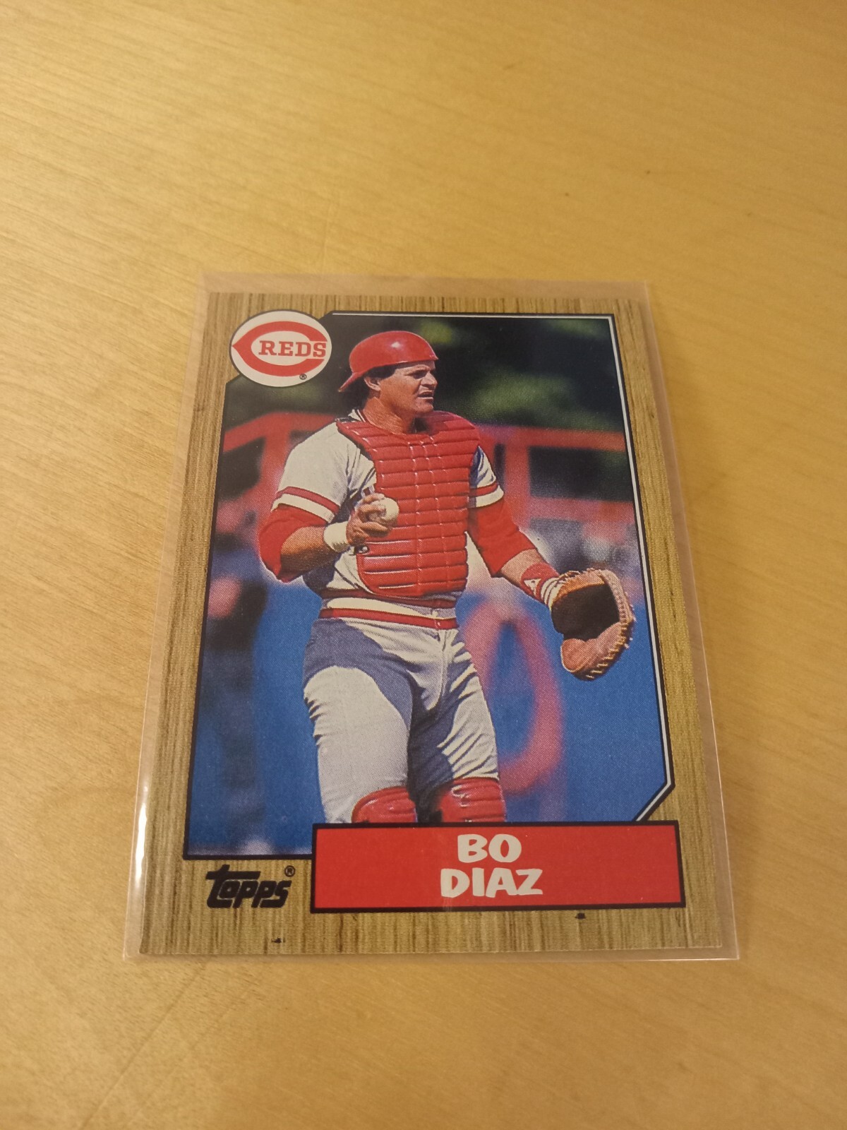 1987 Topps #41 BO DIAZ Cincinnati Reds Baseball Card