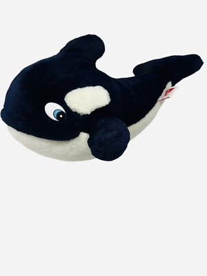 1995 Free Willy Creations by Dakin 15'' Plush Orca Killer Whale Stuffed Animal