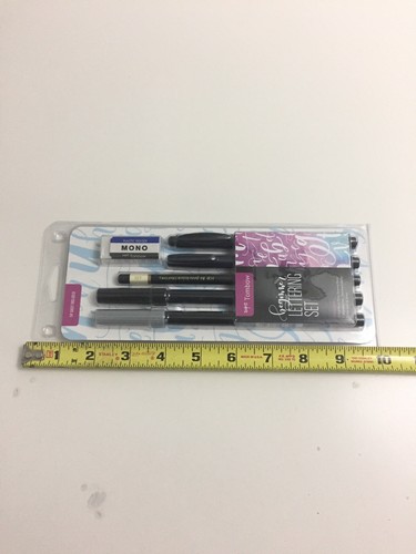 Tombow Beginner Lettering Set 2 Dual Brush Pens Pencil Tip Sheet Hand Letters