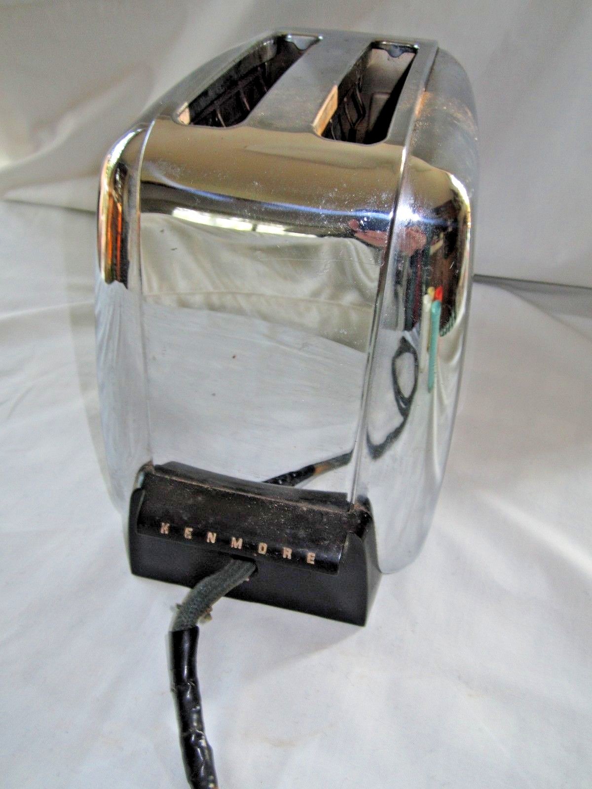 Vintage Antique Kenmore Model 344 - 63302 Automatic 2 slice Pop Up Toaster Heats