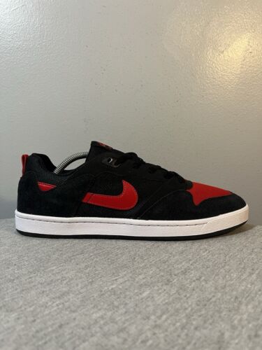 Men Size 11.5 - Nike Alleyoop SB Bred Black/University Red
