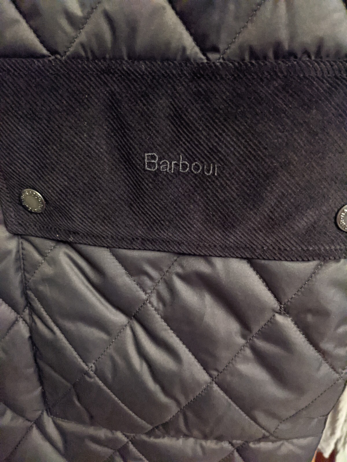 BARBOUR BARBOUR HOUSE OF HACKNEY FLORFIELD LONGLINE QUILTED JACKET(BLACK)(SIZE 12)RP£249