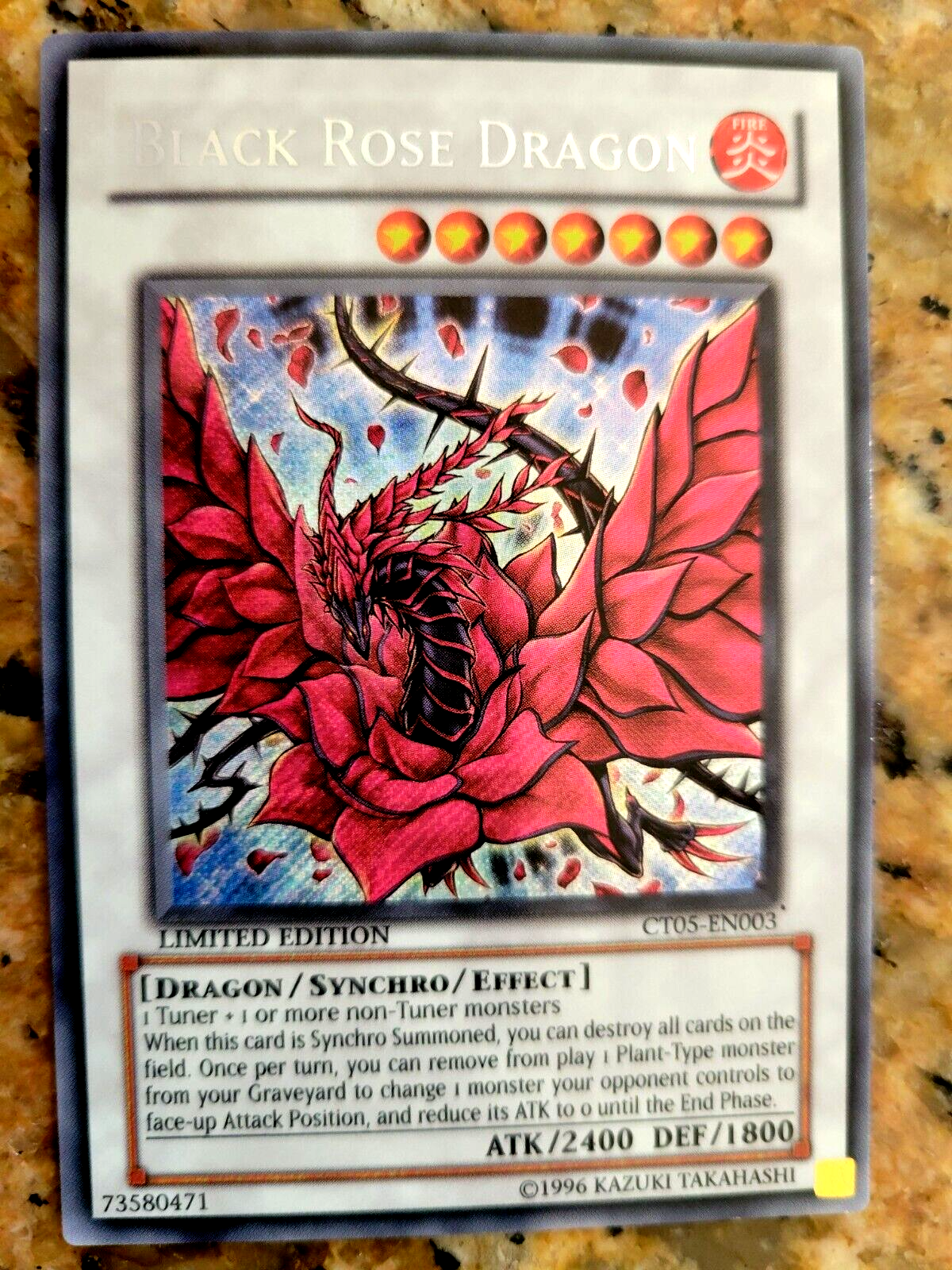Yu-Gi-Oh! Black Rose Dragon Limited Edition CT05-EN003 | eBay