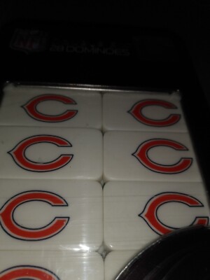 NFL Chicago Bears Collector Edition Double Six 28 Dominoes