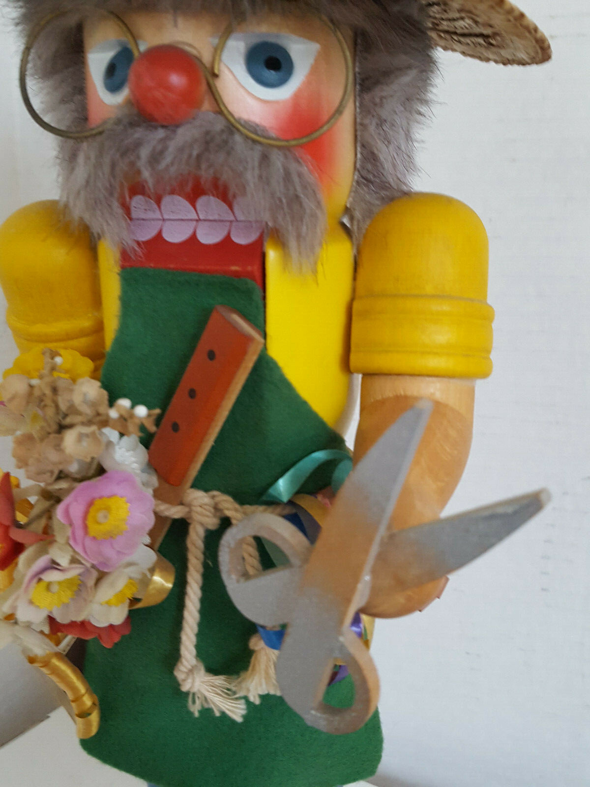 Christian Ulbricht Nutcracker Florist Gardener Vintage W. Germany Bouquet 14
