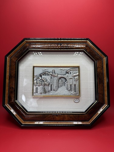 Vintage Handcrafted Italian 925 Silver Wall Art by ACCA