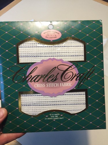 Waste Canvas 8.5 Count Charles Craft 12 in x 18  Waste Fabric bookmark